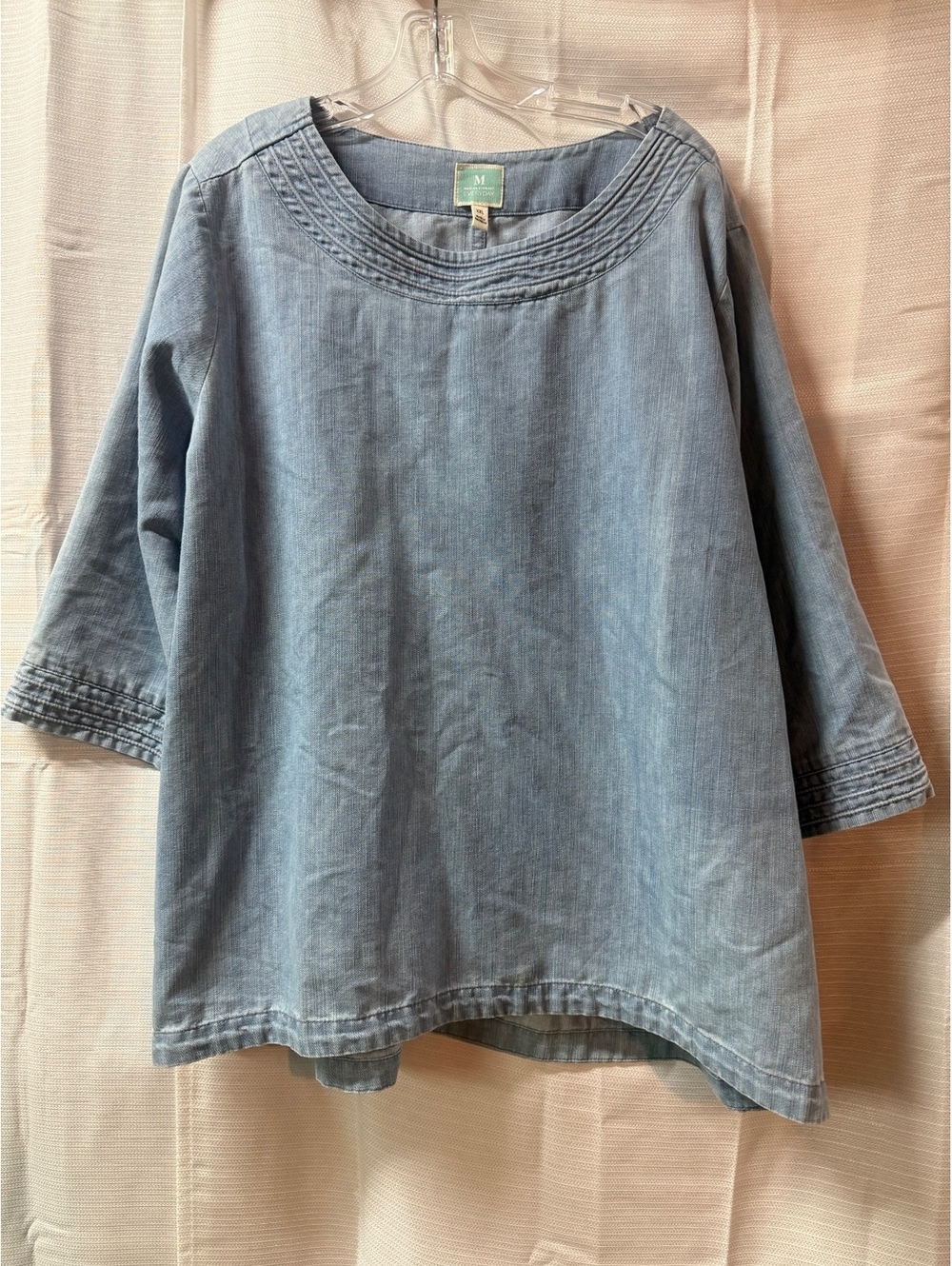Martha Stewart Everyday Women's Denim Tunic Top XXL